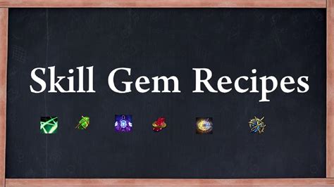 poe +1 skill gems recipe.